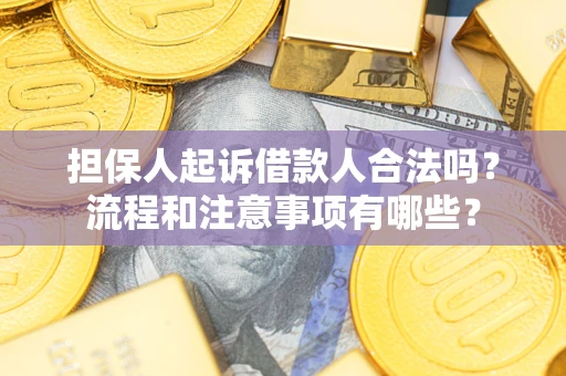 北京担保人起诉借款人合法吗？流程和注意事项有哪些？