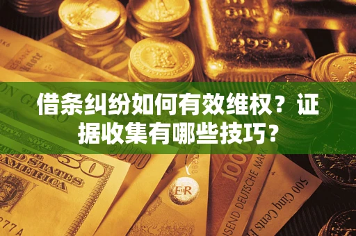 北京借条纠纷如何有效维权？证据收集有哪些技巧？