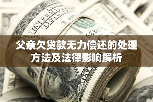 北京父亲欠贷款无力偿还的处理方法及法律影响解析