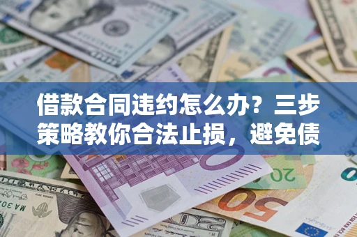 北京借款合同违约怎么办？三步策略教你合法止损，避免债务危机升级