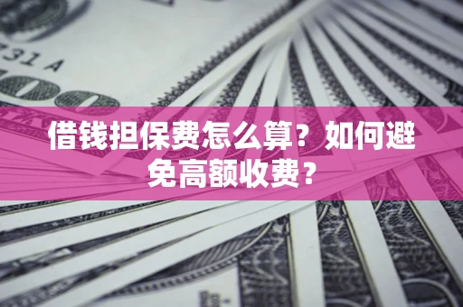北京借钱担保费怎么算？如何避免高额收费？